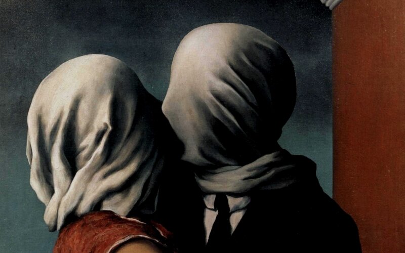 The Lovers, Rene Magritte, 1928. -Dok. kazoart.com
