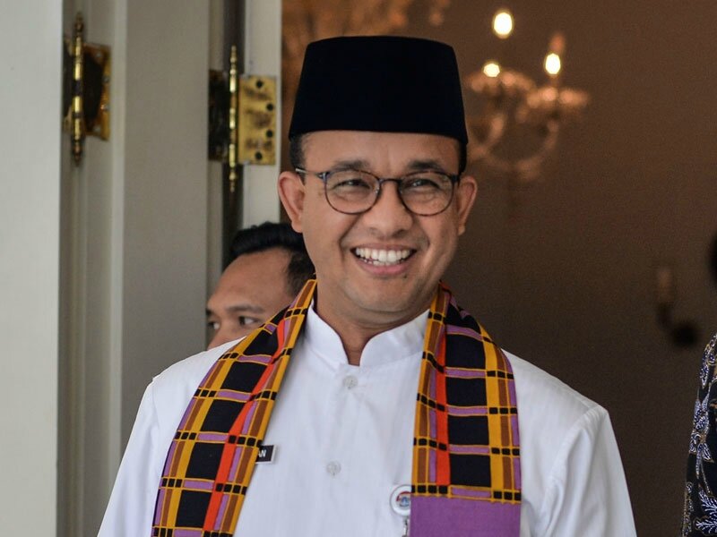 Gubernur Anies Baswedan menekankan pentingnya pendidikan dalam memerangi pandemi Covid-19. -Dok. Media Indonesia.
