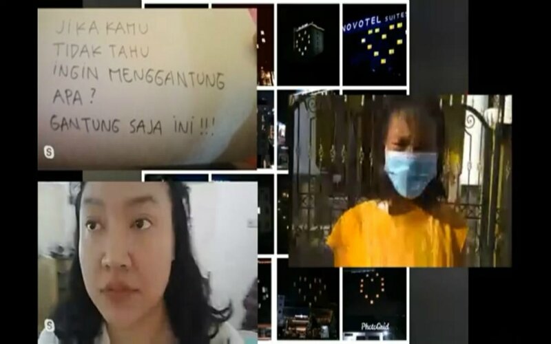 Pertunjukan "Jemuran Orang" oleh Artery Performa, 7 April 2020, melalui siaran langsung di kanal Youtube Budaya Saya. -Dok. Dendi Madiya.