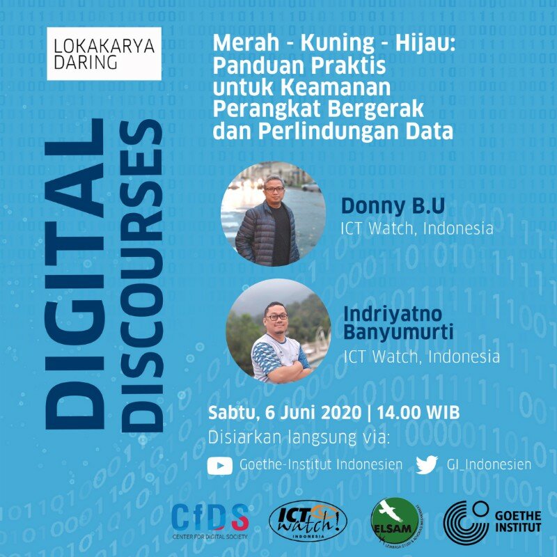 Program Digital Discourses. -Dok. Goethe-Institut Indonesien