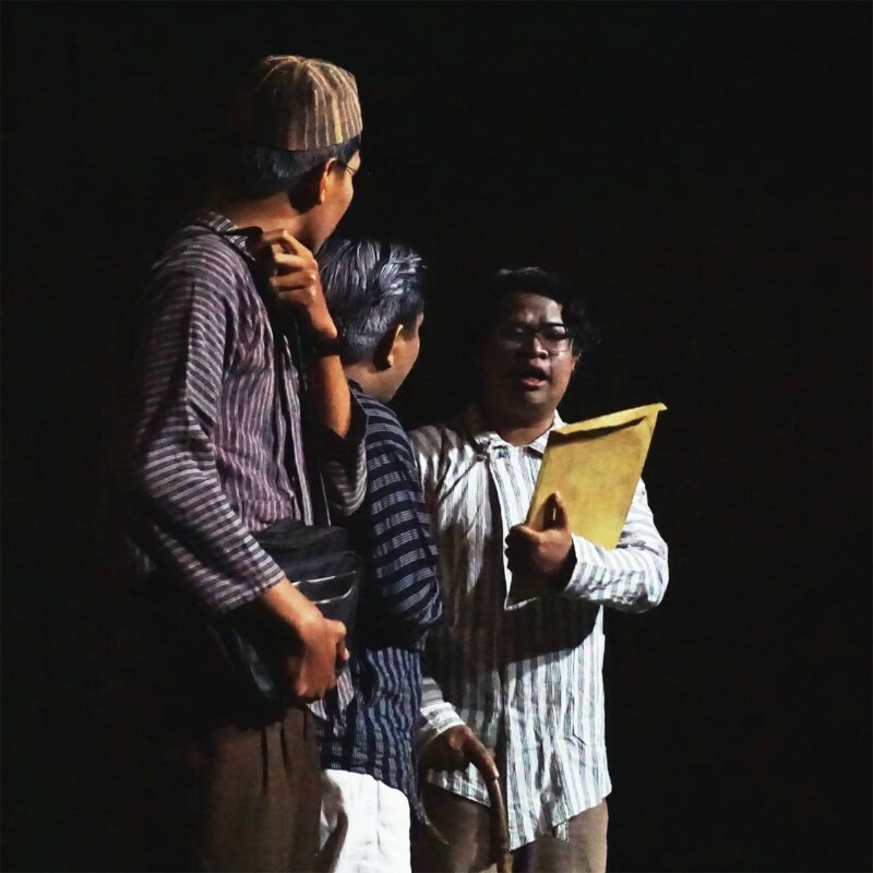 Pertunjukan Teater Moksa "Mati Konyol" di Galeri Indonesia Kaya, Jakarta, 15 September 2019. -Dok. Teater Moksa.