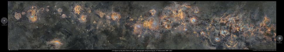 Fotografer astronomi J.P., yang menghabiskan 12 tahun membuat peta galaksi Bima Sakti.  Metzvainio.