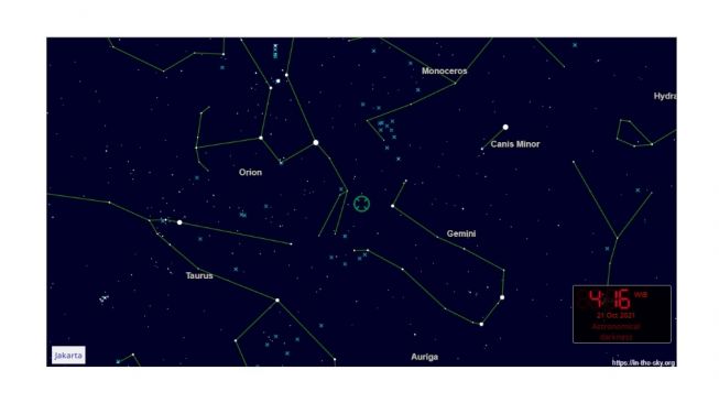 Hujan meteor Orionit. [In the Sky]