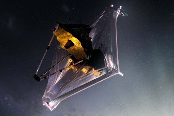 Perisai Matahari Teleskop James Webb terbuka